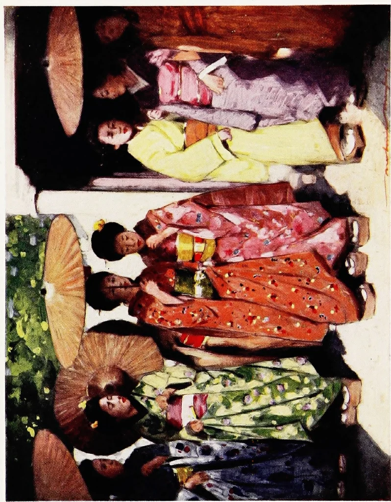 An illustration from Japan, a record in colour, 1901, leaf 324