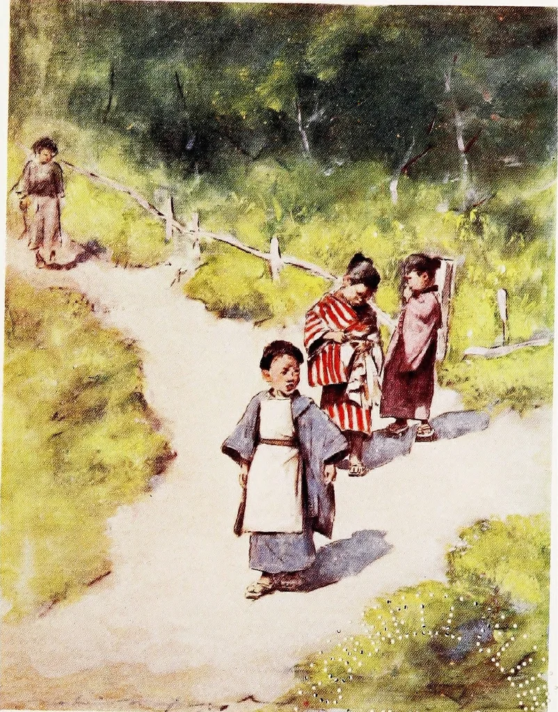 An illustration from Japan, a record in colour, 1901, leaf 376
