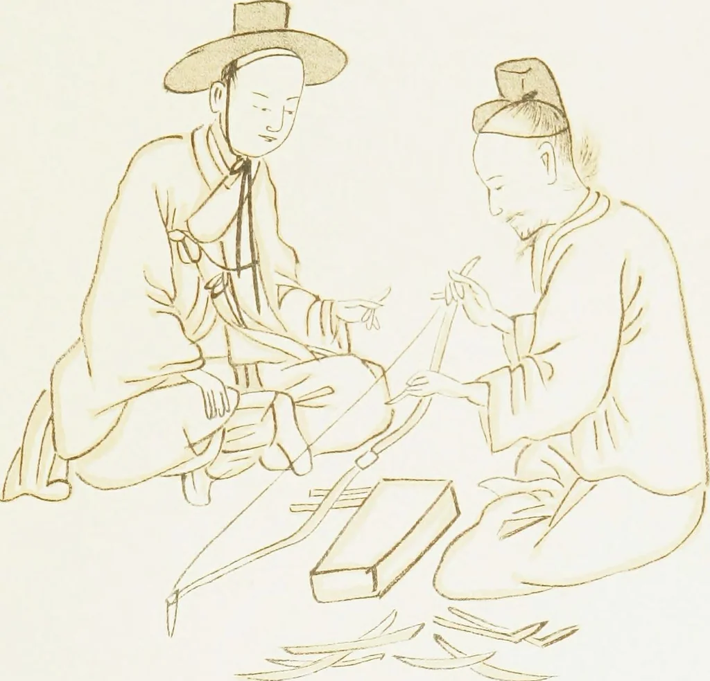 An illustration from Korean games : with notes on the corresponding games of China and Japan, 1895, leaf 130