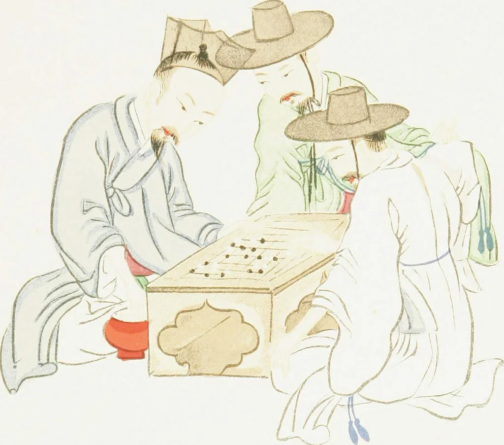 An illustration from Korean games : with notes on the corresponding games of China and Japan, 1895, leaf 170
