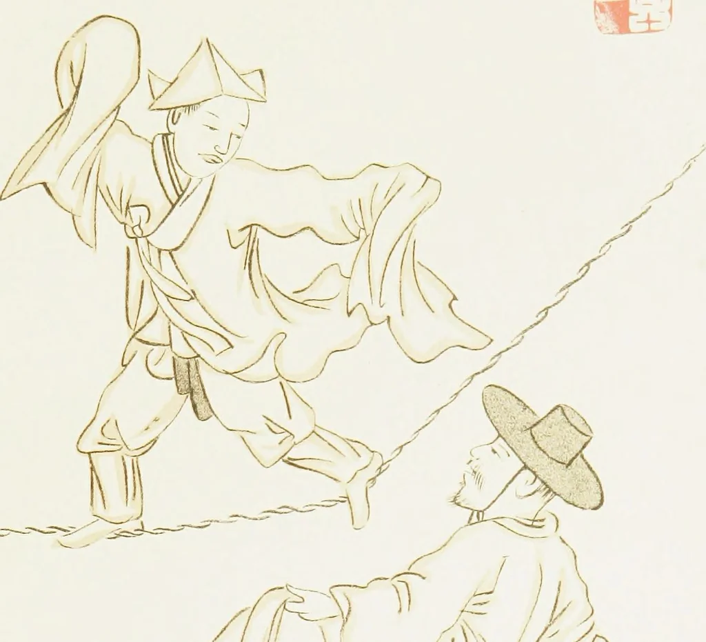 An illustration from Korean games : with notes on the corresponding games of China and Japan, 1895, leaf 68