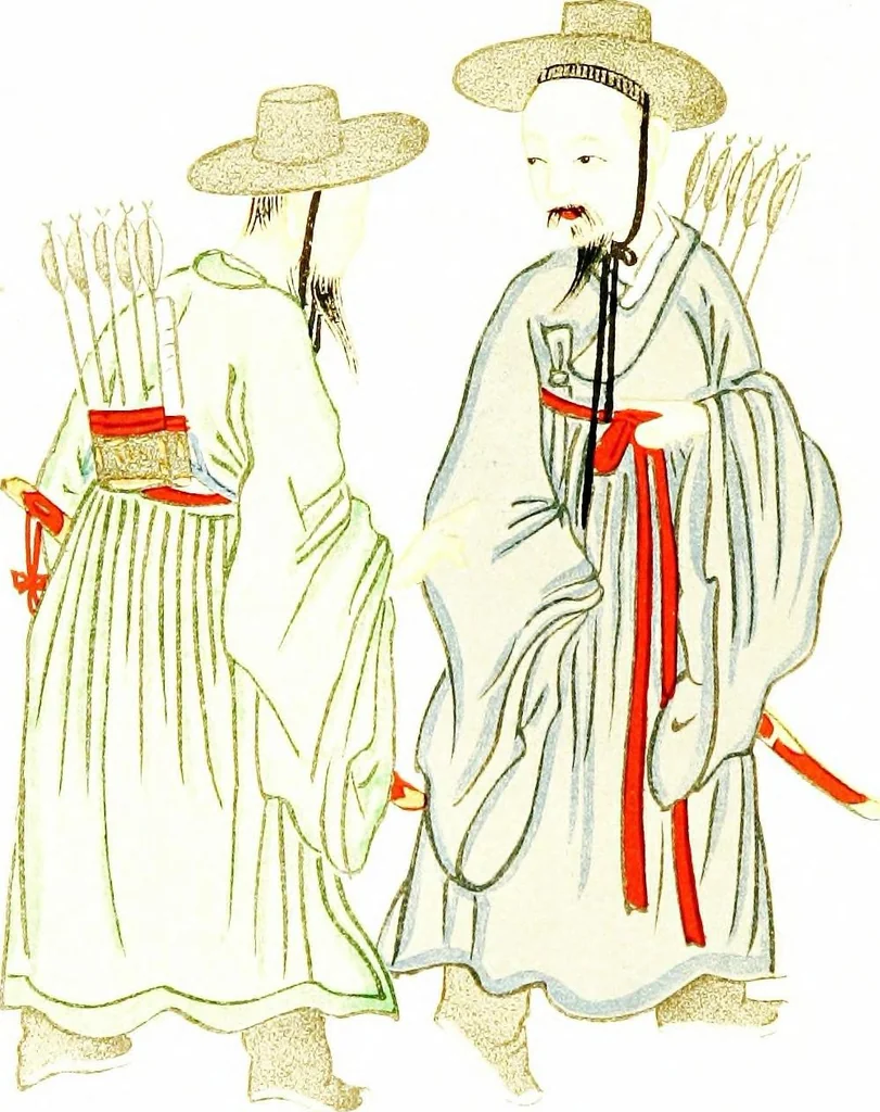 An illustration from Korean games : with notes on the corresponding games of China and Japan, 1895, leaf 7