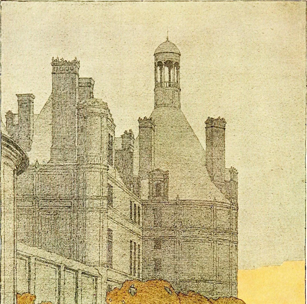 An illustration from The châteaux of Touraine, 1906, leaf 466