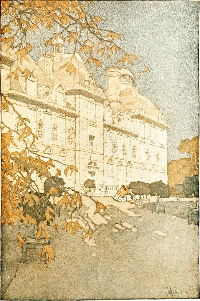 An illustration from The châteaux of Touraine, 1906, leaf 485