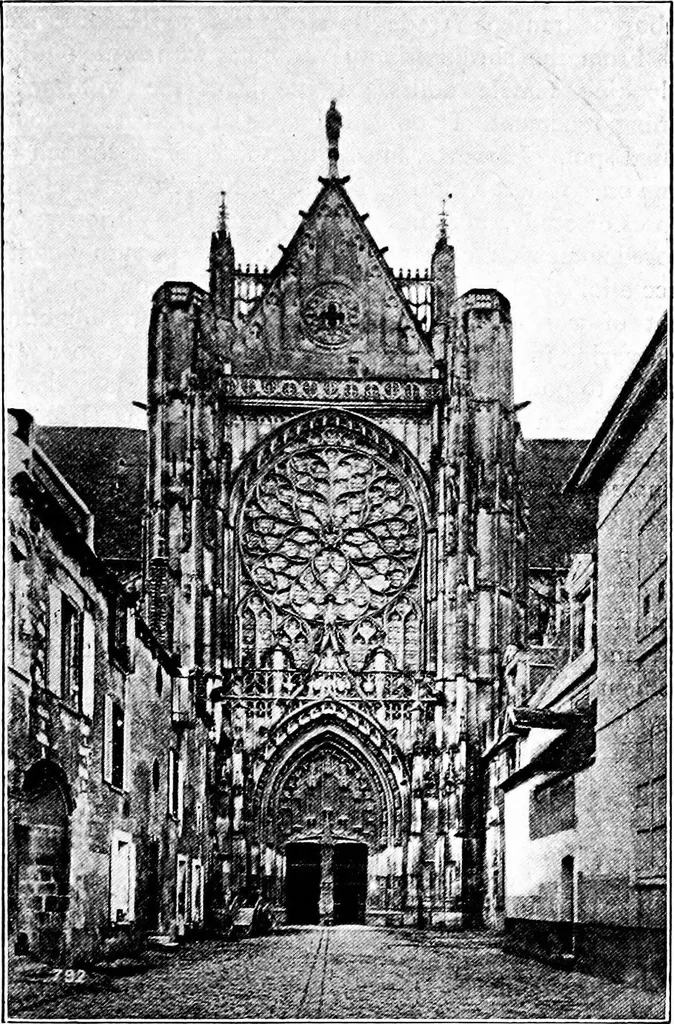 An illustration from Summer holidays among the glories of France, her cathedrals and churches, 1902, leaf 144