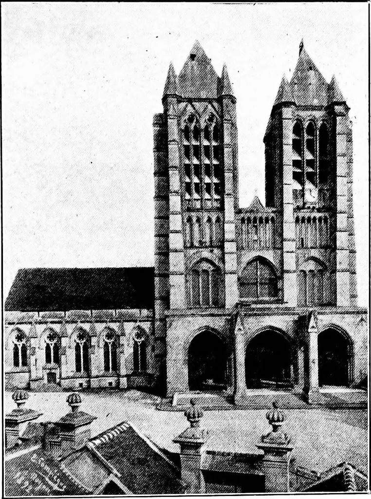 An illustration from Summer holidays among the glories of France, her cathedrals and churches, 1902, leaf 296
