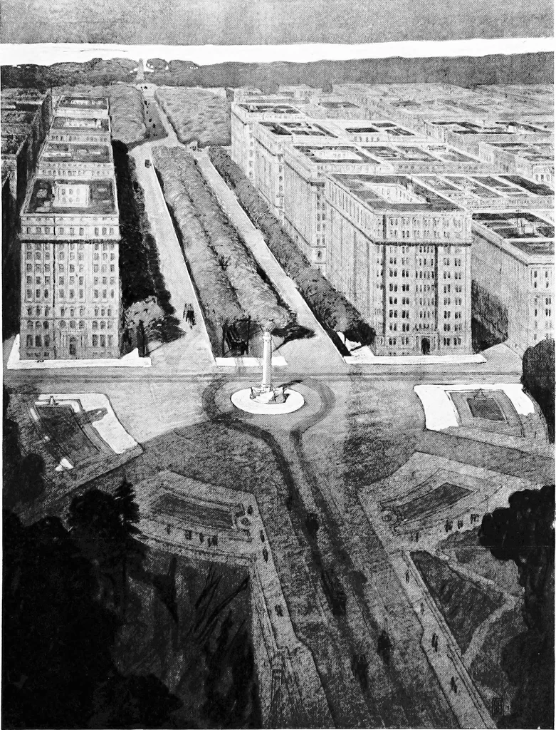 An illustration from The report of the New York City Improvement Commission to ... George B. McClellan, mayor ... and to the Board of aldermen ... MCMVII, 1907, leaf 58