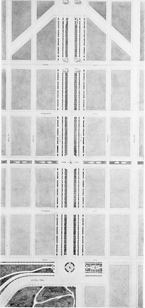 An illustration from The report of the New York City Improvement Commission to ... George B. McClellan, mayor ... and to the Board of aldermen ... MCMVII, 1907, leaf 82