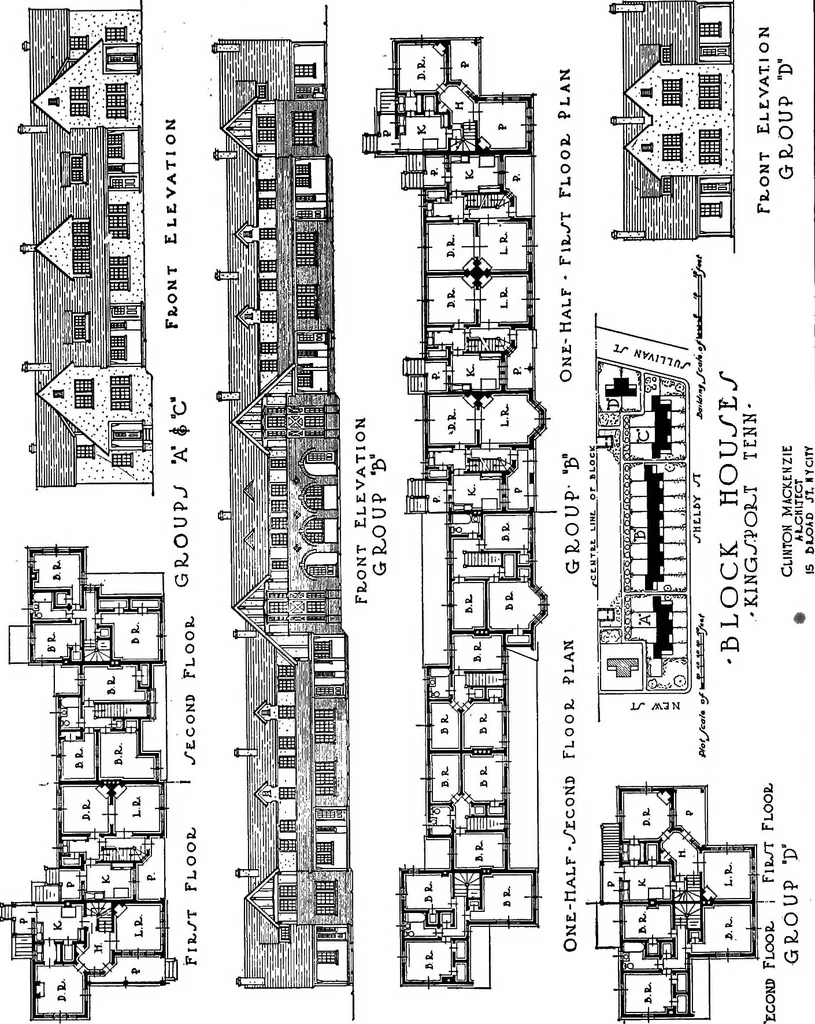 An illustration from Industrial housing, 1920, leaf 25