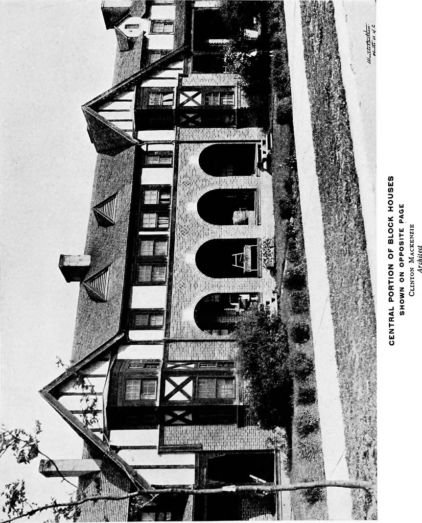 An illustration from Industrial housing, 1920, leaf 26