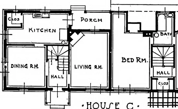 An illustration from Industrial housing, 1920, leaf 33