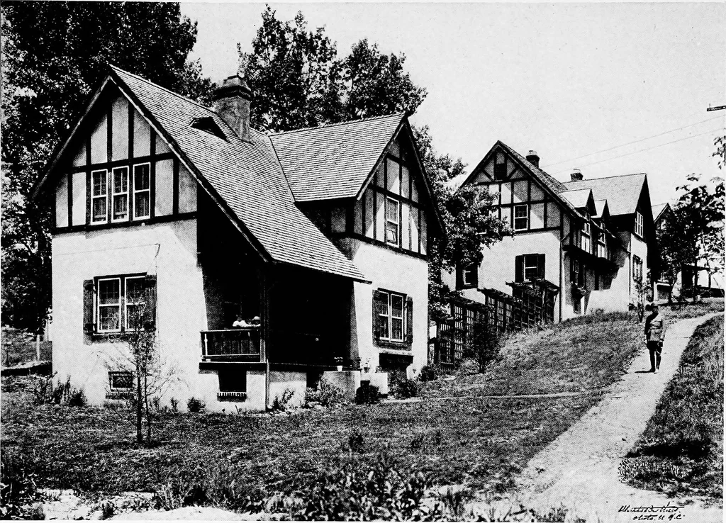 An illustration from Industrial housing, 1920, leaf 34