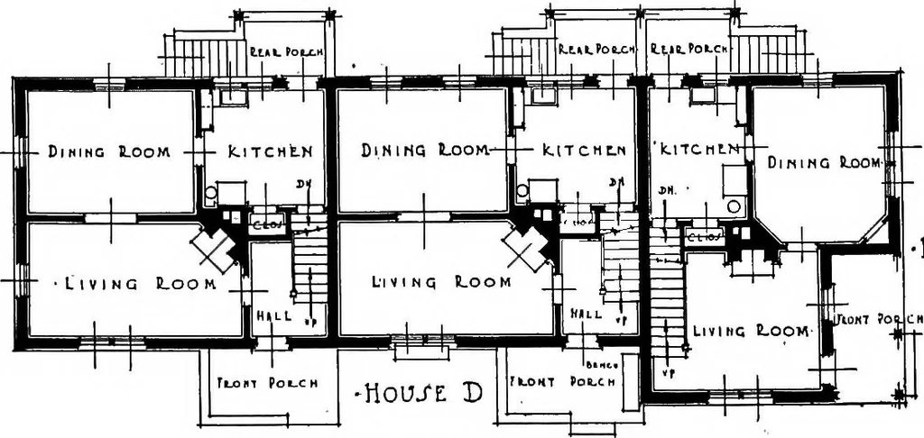 An illustration from Industrial housing, 1920, leaf 35