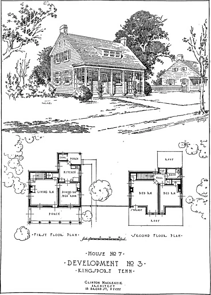 An illustration from Industrial housing, 1920, leaf 39