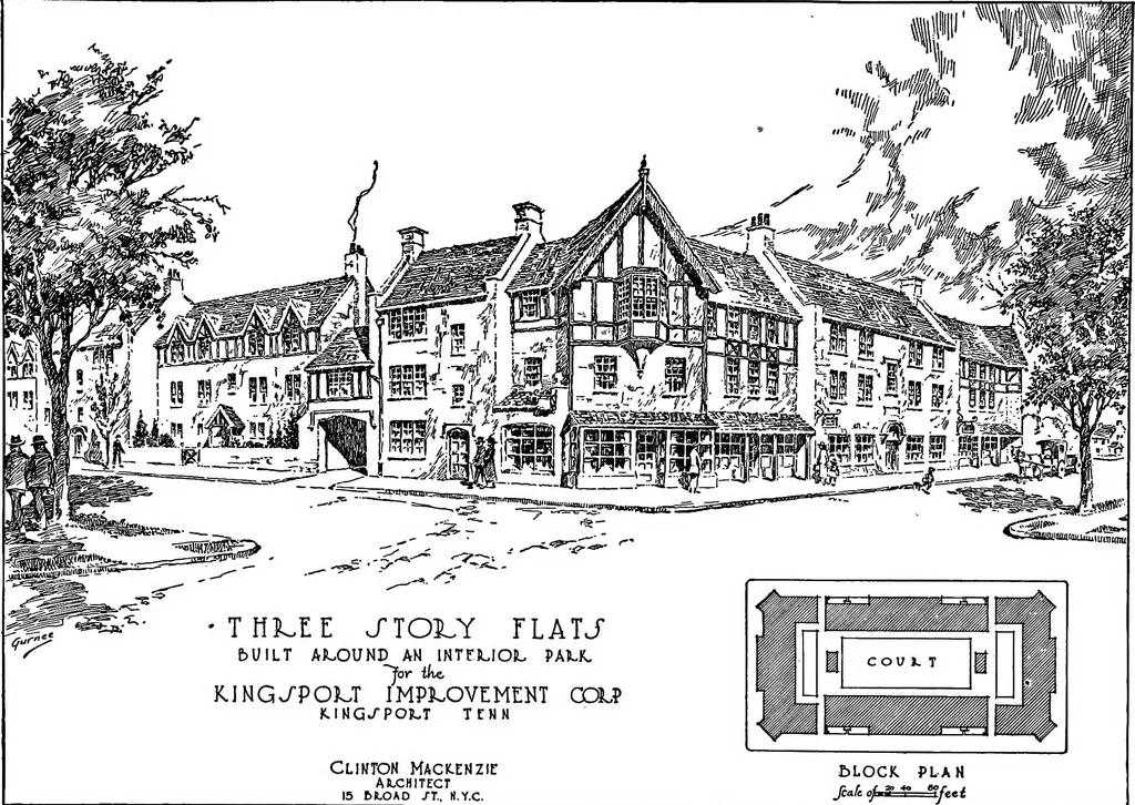 An illustration from Industrial housing, 1920, leaf 44