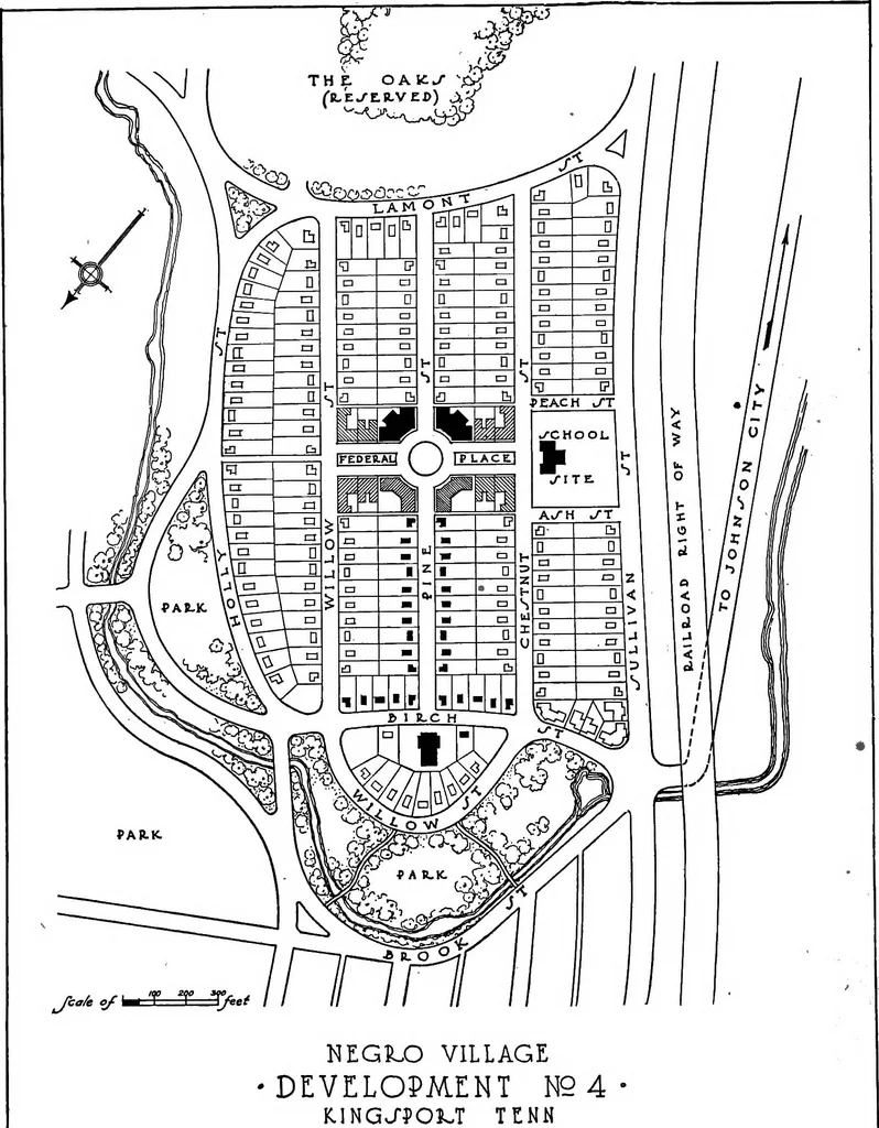 An illustration from Industrial housing, 1920, leaf 45