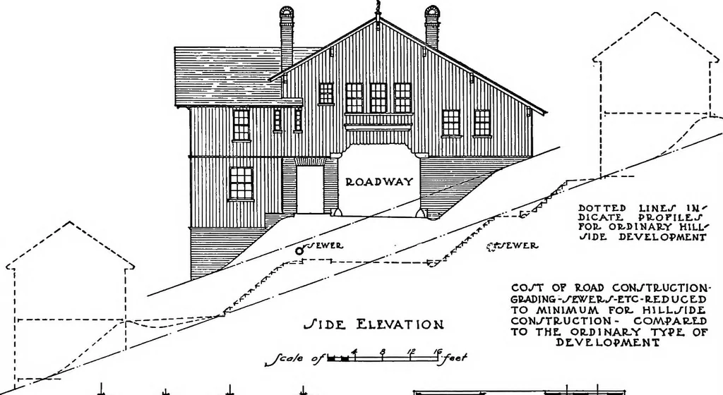 An illustration from Industrial housing, 1920, leaf 62