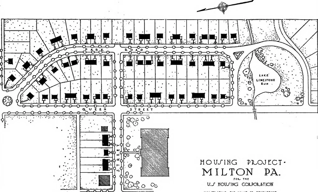 An illustration from Industrial housing, 1920, leaf 64