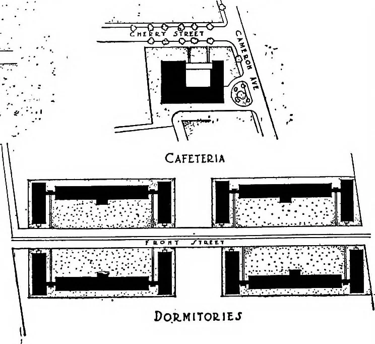 An illustration from Industrial housing, 1920, leaf 64