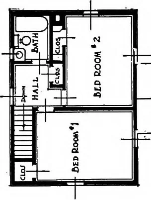 An illustration from Industrial housing, 1920, leaf 65