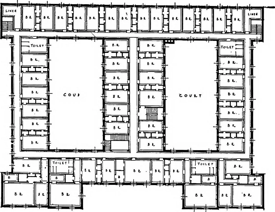 An illustration from Industrial housing, 1920, leaf 80