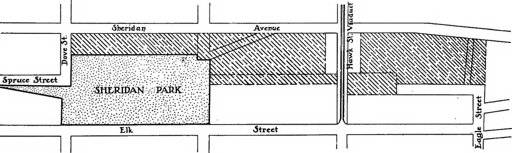 An illustration from Studies for Albany, 1914, leaf 100