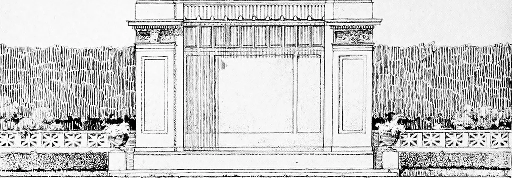 An illustration from Studies for Albany, 1914, leaf 105