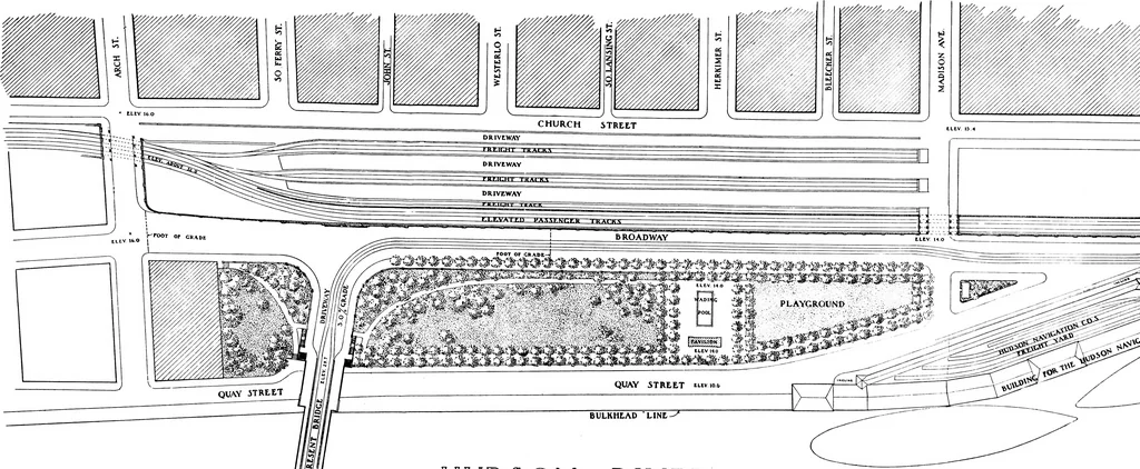 An illustration from Studies for Albany, 1914, leaf 117