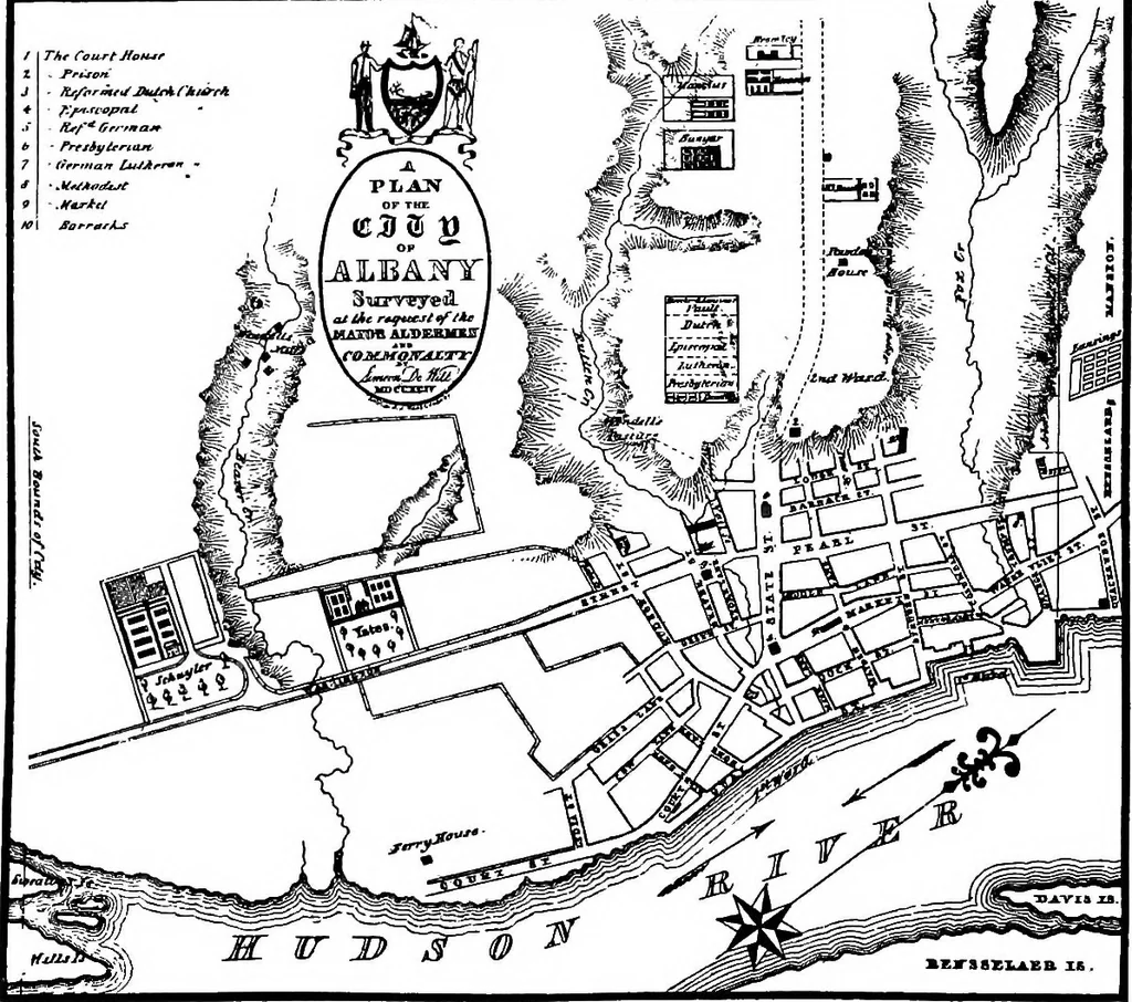 An illustration from Studies for Albany, 1914, leaf 19
