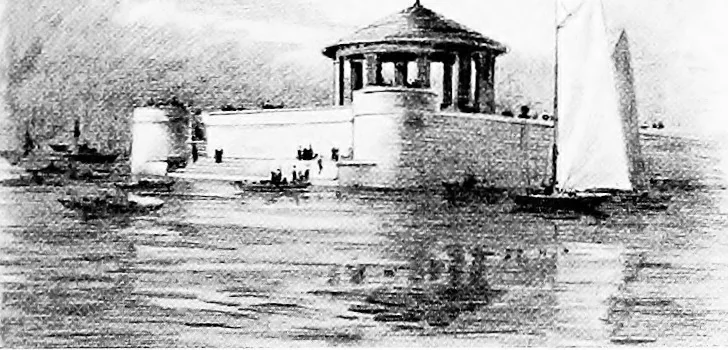 An illustration from Studies for Albany, 1914, leaf 28
