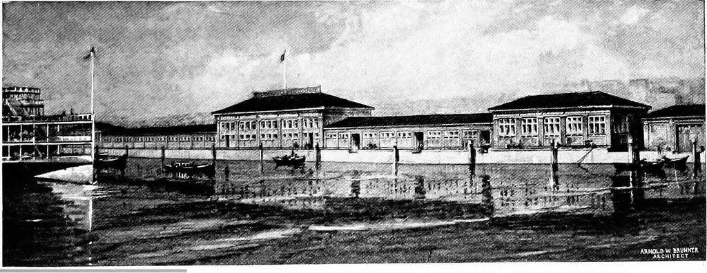 An illustration from Studies for Albany, 1914, leaf 52