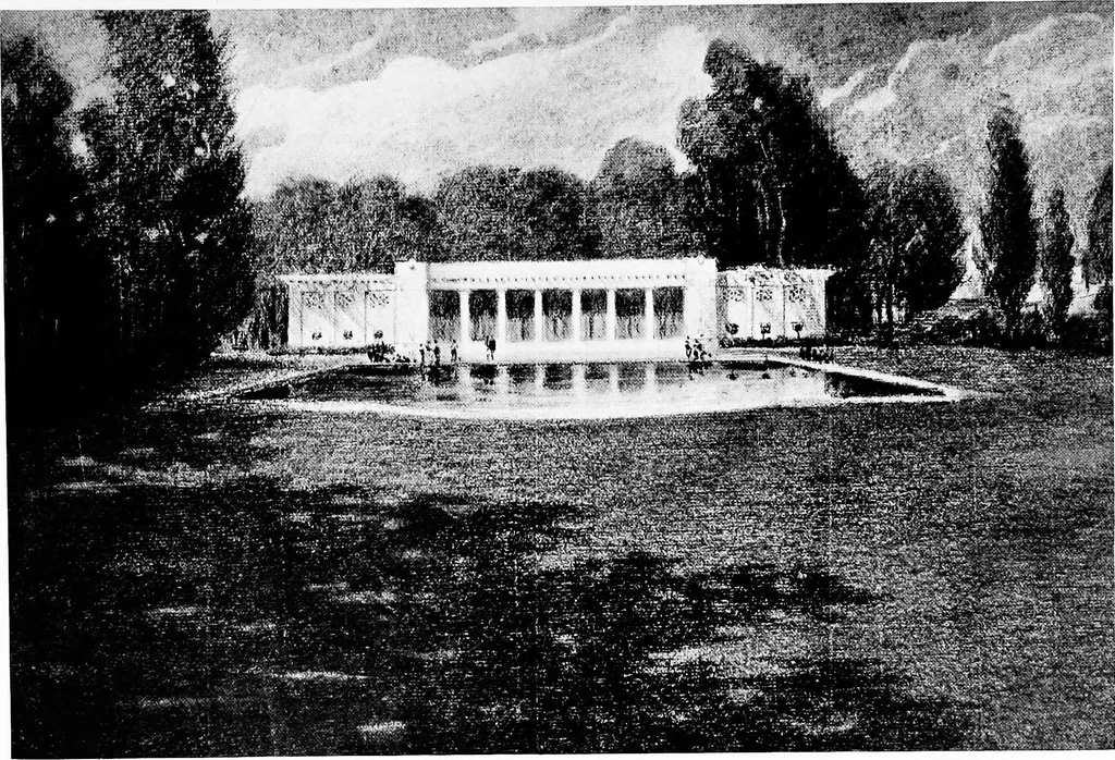An illustration from Studies for Albany, 1914, leaf 66
