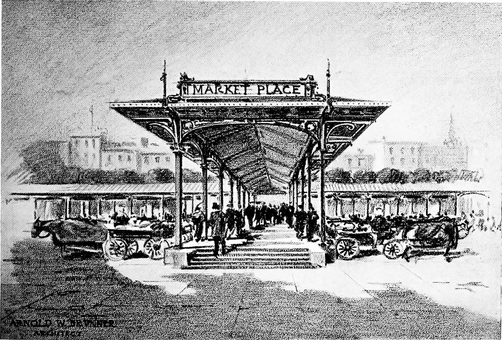 An illustration from Studies for Albany, 1914, leaf 72