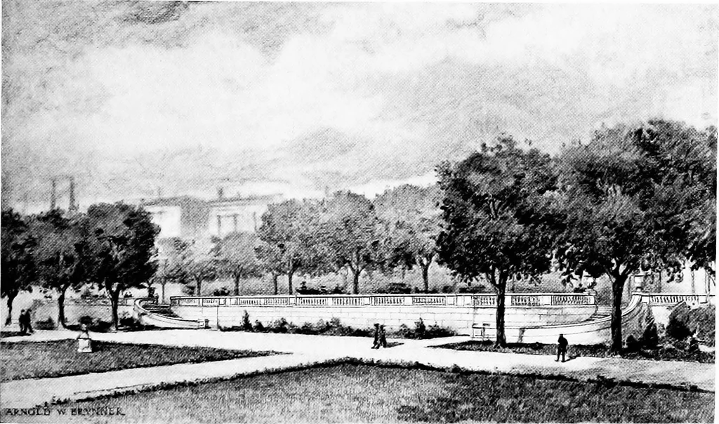 An illustration from Studies for Albany, 1914, leaf 94