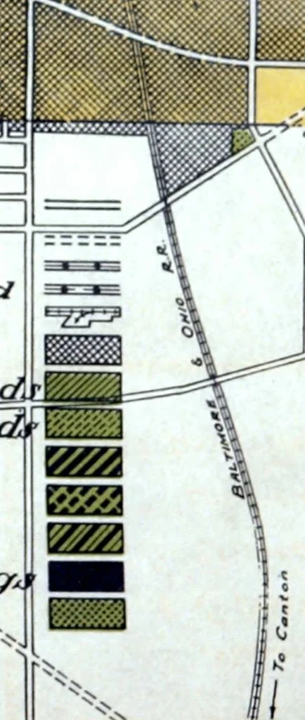 An illustration from City plan for Akron, 1919, leaf 5