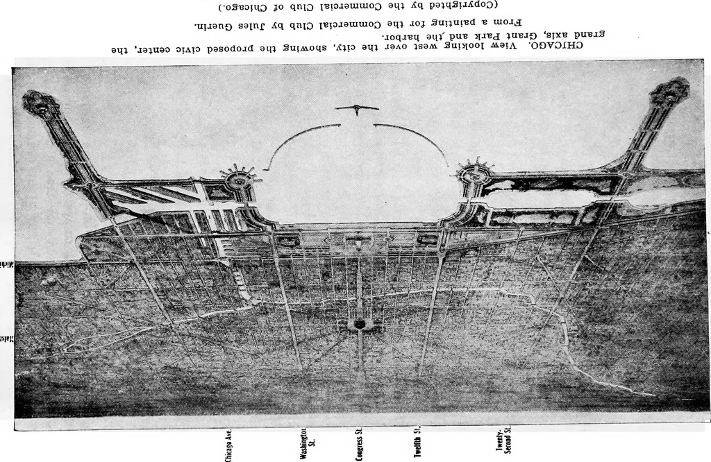 An illustration from Chicago's greatest issue; an official plan, 1911, leaf 72