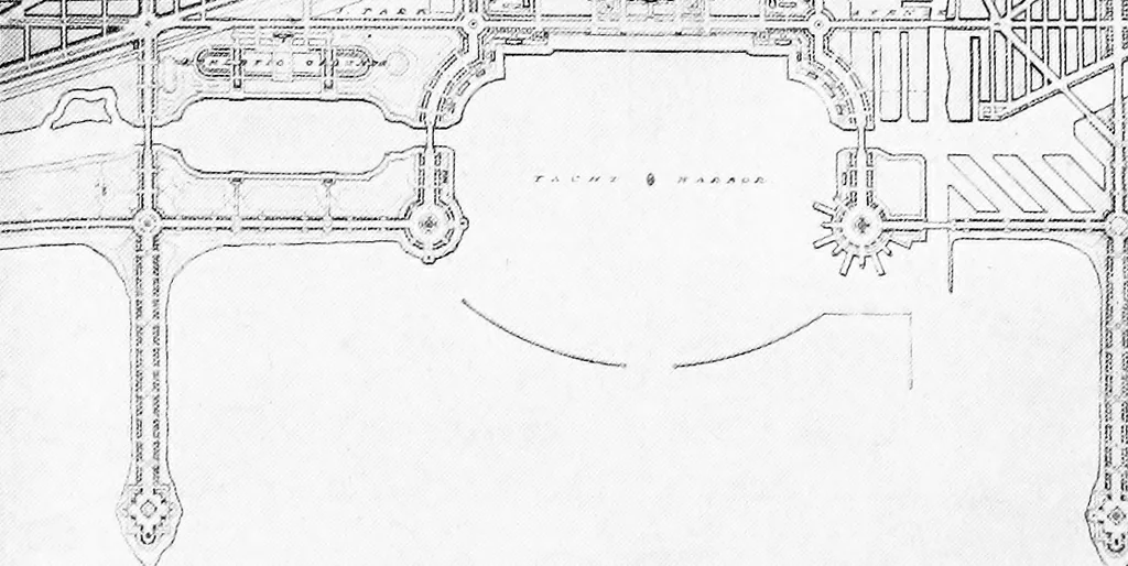 An illustration from Wacker's manual of the plan of Chicago; municipal economy, 1911, leaf 107