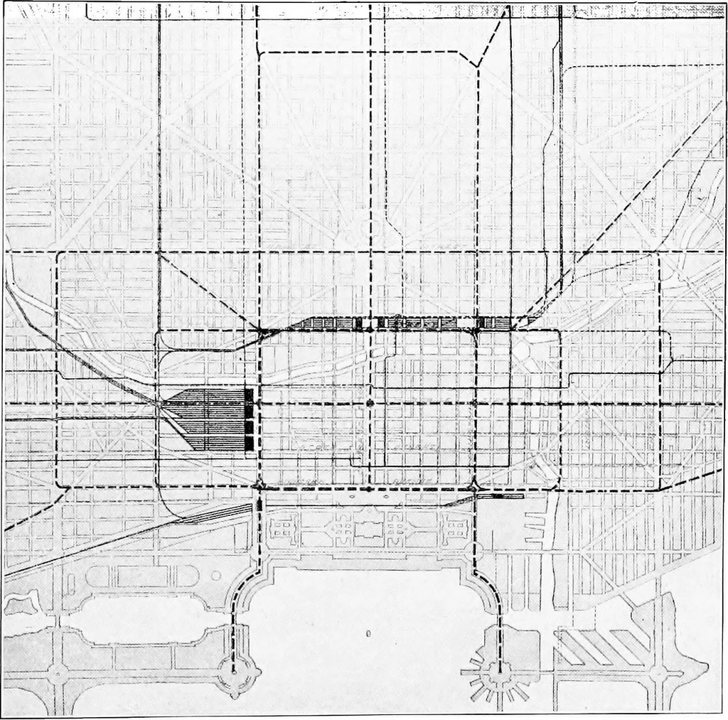 An illustration from Wacker's manual of the plan of Chicago; municipal economy, 1911, leaf 110