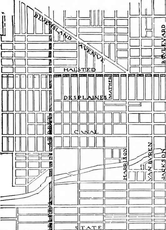 An illustration from Wacker's manual of the plan of Chicago; municipal economy, 1911, leaf 117