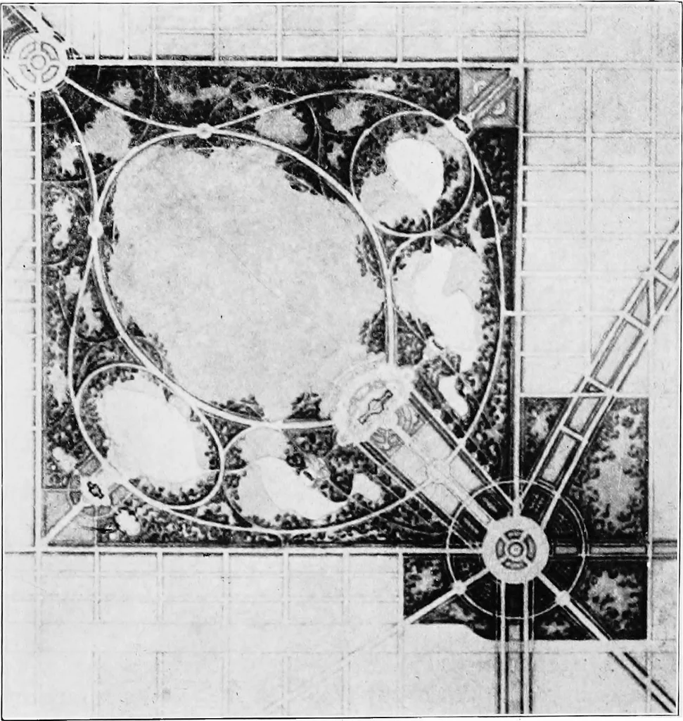 An illustration from Wacker's manual of the plan of Chicago; municipal economy, 1911, leaf 142