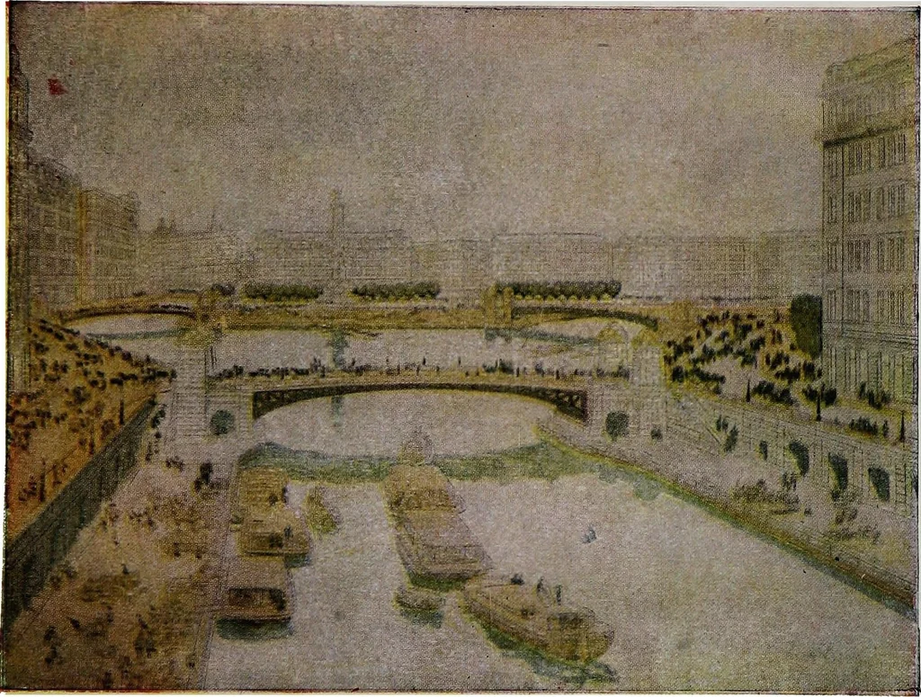 An illustration from Wacker's manual of the plan of Chicago: municipal economy. Especially prepared for study in the schools of Chicago., auspices of the Chicago Plan Commission .., 1920, leaf 101