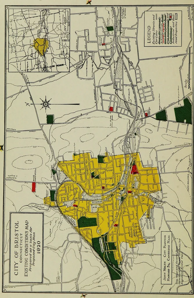 An illustration from Local survey and city planning proposals for Bristol, Conn., 1920, leaf 5