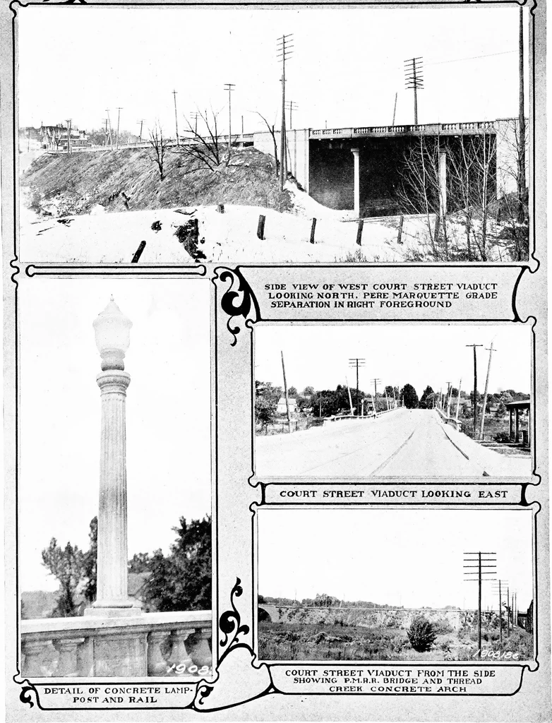 An illustration from The city plan of Flint, Michigan, including the reports of John Nolen, city planner, and Bion J. Arnold, transportation engineer, as approved by the City planning board and accepted by the Common council. George C. Kellar, mayor. Frank D. King, city clerk, 1920, leaf 108