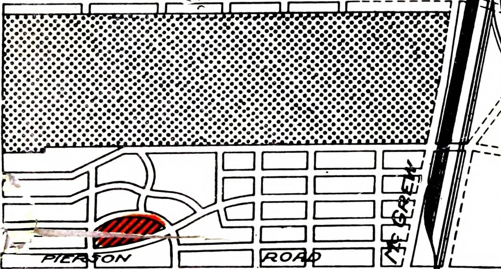 An illustration from The city plan of Flint, Michigan, including the reports of John Nolen, city planner, and Bion J. Arnold, transportation engineer, as approved by the City planning board and accepted by the Common council. George C. Kellar, mayor. Frank D. King, city clerk, 1920, leaf 116