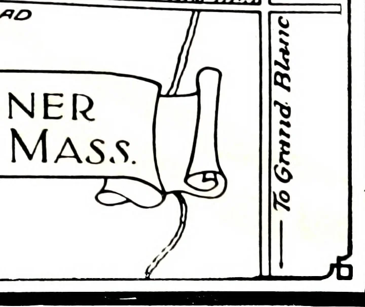An illustration from The city plan of Flint, Michigan, including the reports of John Nolen, city planner, and Bion J. Arnold, transportation engineer, as approved by the City planning board and accepted by the Common council. George C. Kellar, mayor. Frank D. King, city clerk, 1920, leaf 122