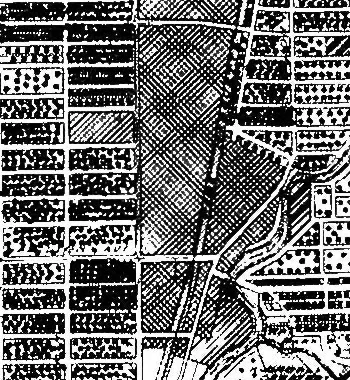 An illustration from The city plan of Flint, Michigan, including the reports of John Nolen, city planner, and Bion J. Arnold, transportation engineer, as approved by the City planning board and accepted by the Common council. George C. Kellar, mayor. Frank D. King, city clerk, 1920, leaf 28
