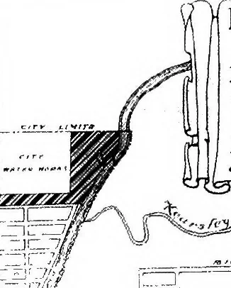 An illustration from The city plan of Flint, Michigan, including the reports of John Nolen, city planner, and Bion J. Arnold, transportation engineer, as approved by the City planning board and accepted by the Common council. George C. Kellar, mayor. Frank D. King, city clerk, 1920, leaf 30