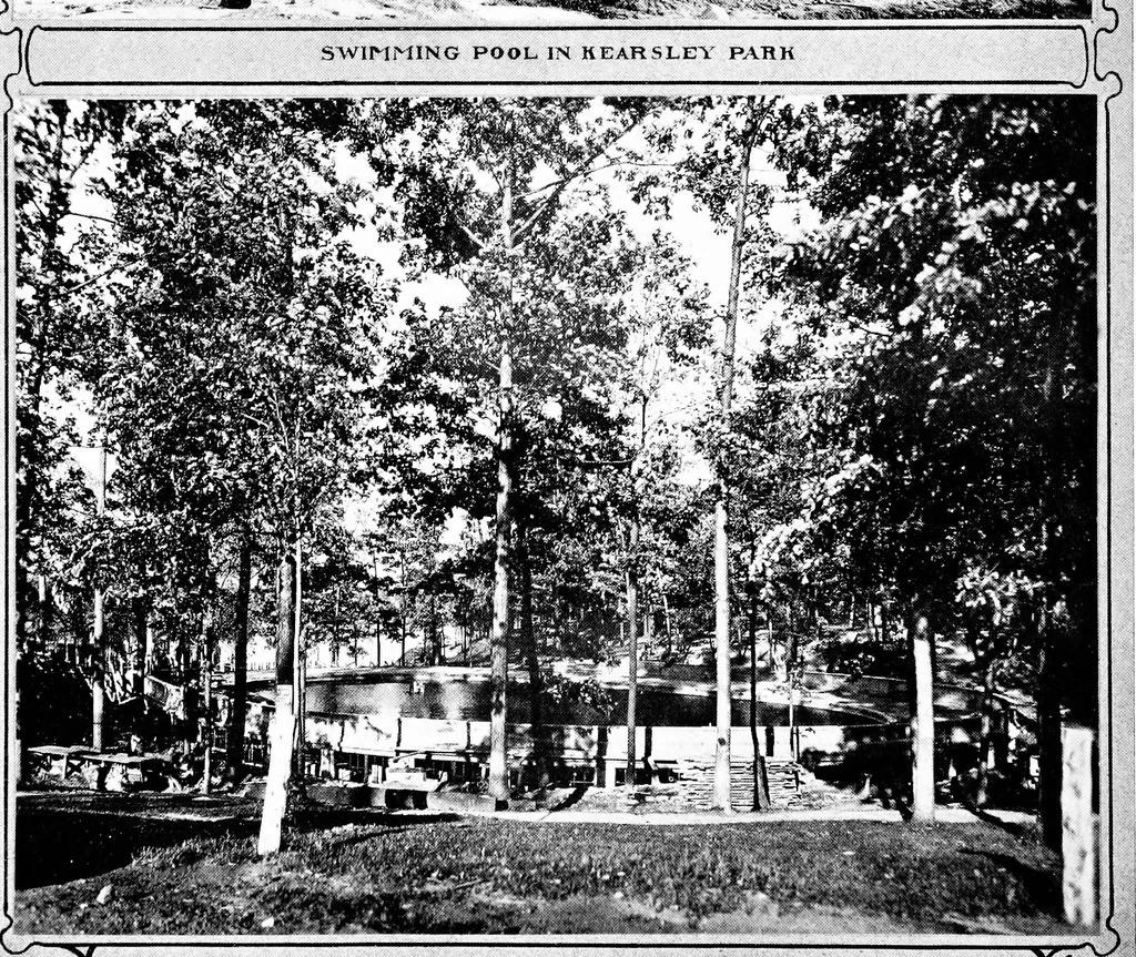 An illustration from The city plan of Flint, Michigan, including the reports of John Nolen, city planner, and Bion J. Arnold, transportation engineer, as approved by the City planning board and accepted by the Common council. George C. Kellar, mayor. Frank D. King, city clerk, 1920, leaf 55
