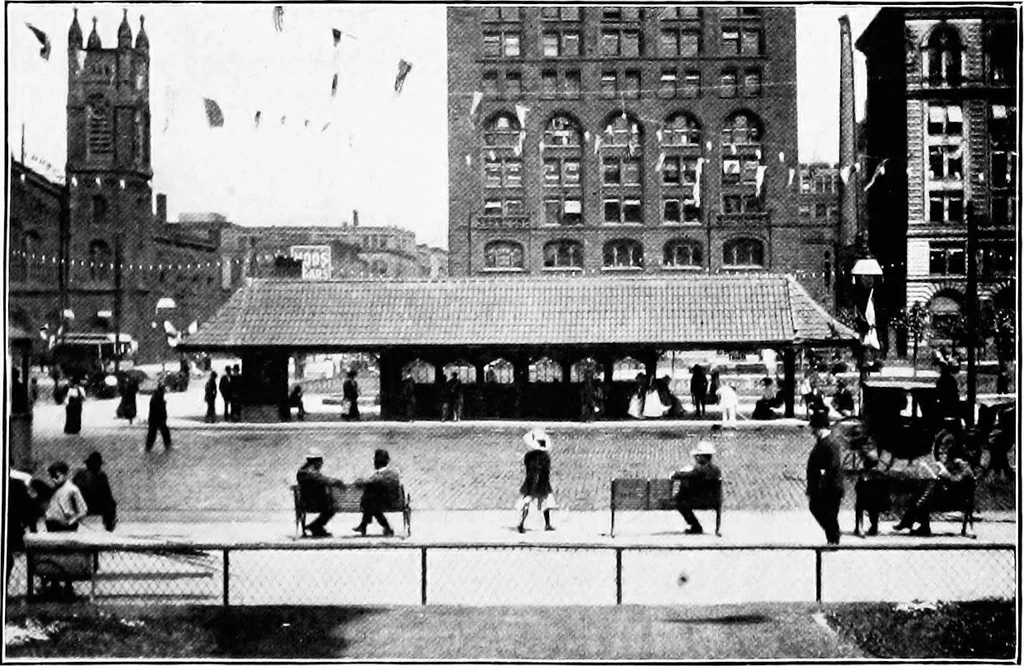 An illustration from Report of Charles Mulford Robinson for Fort Wayne Civic Improvement Association, 1910, leaf 36