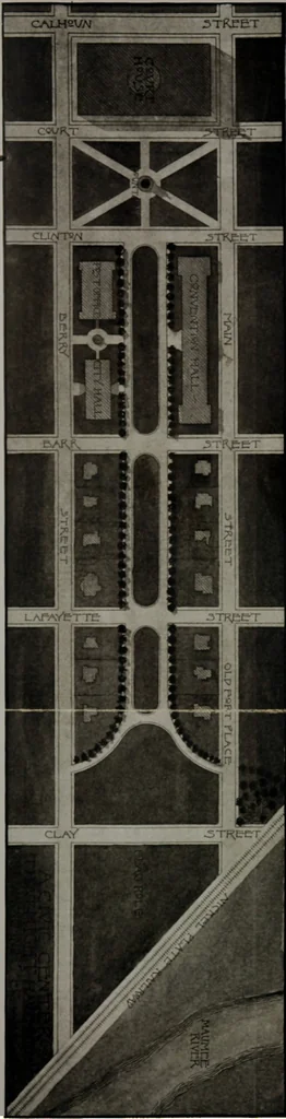 An illustration from Report of Charles Mulford Robinson for Fort Wayne Civic Improvement Association, 1910, leaf 45